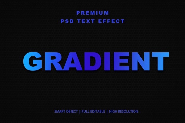 Effet de texte modifiable en gradient