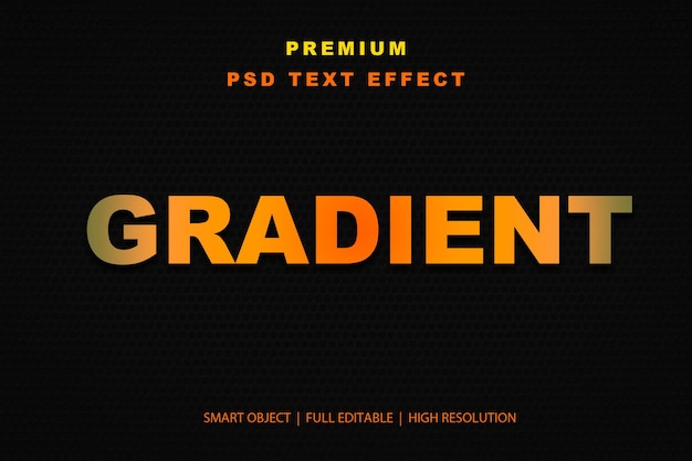 Effet de texte modifiable en gradient