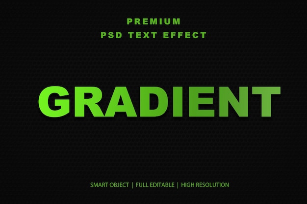 Effet de texte modifiable en gradient