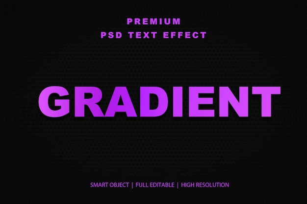 Effet de texte modifiable en gradient
