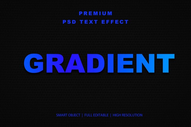 Effet de texte modifiable en gradient