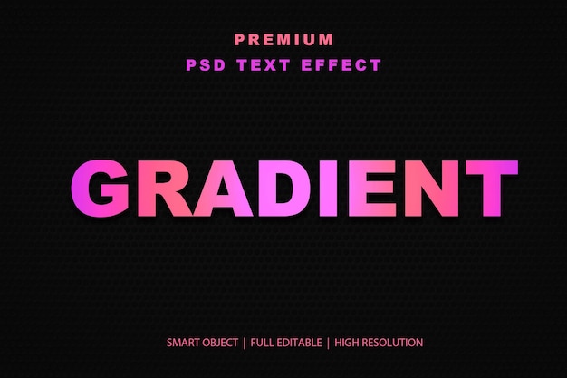 Effet de texte modifiable en gradient