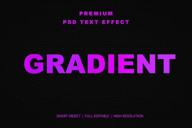 Effet de texte modifiable en gradient