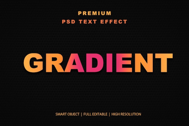 Effet de texte modifiable en gradient