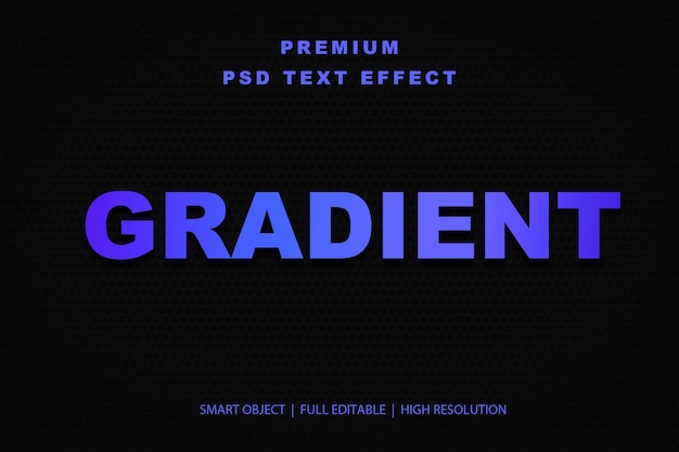 Effet de texte modifiable en gradient