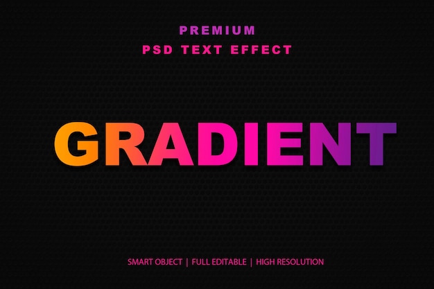 Effet de texte modifiable en gradient
