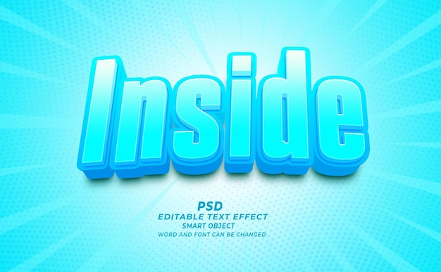 Effet de texte modifiable à l'intérieur de PSD 3D