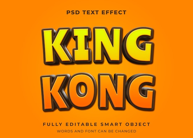 Effet De Texte Modifiable King Kong