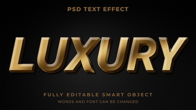 Effet De Texte Modifiable De Luxe élégant