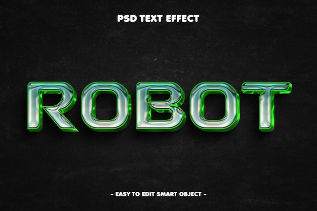 Effet de texte modifiable par robot