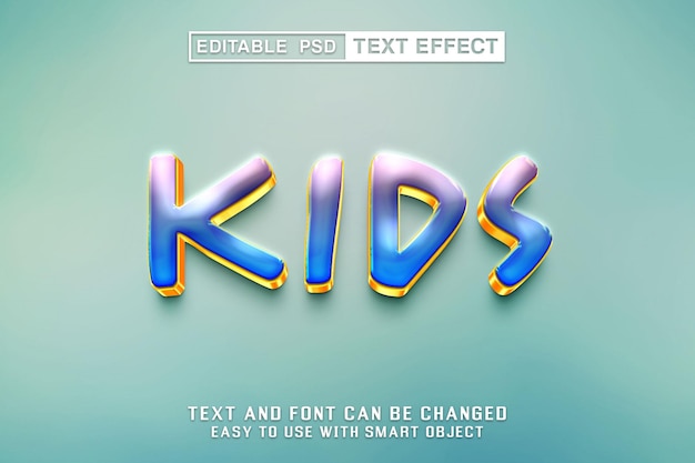 Effet De Texte Modifiable Pour Les Enfants