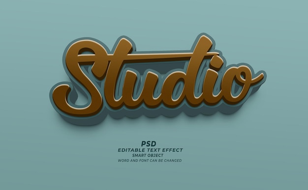 Effet de texte modifiable PSD 3D
