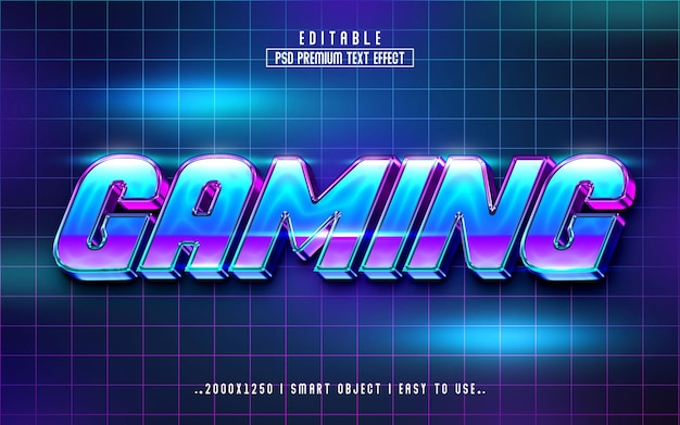 Effet De Texte Modifiable Psd Pour Les Jeux