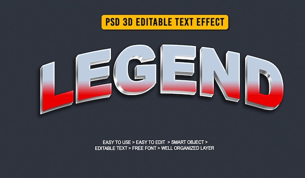 Effet De Texte Modifiable Psd