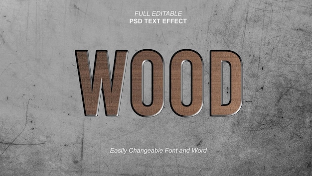 Effet de texte modifiable PSD
