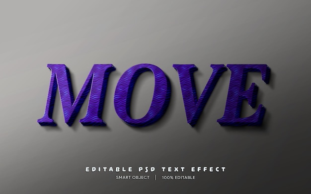 Effet De Texte Modifiable Style De Texte De Déplacement 3d