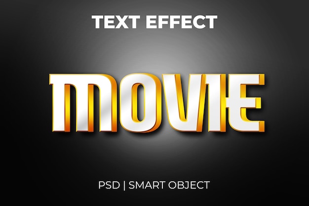 Effet De Texte Modifiable De Style De Texte De Film