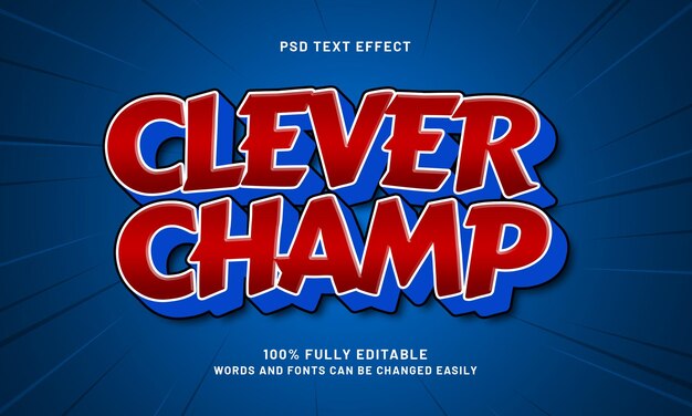 Effet de texte modifiable avec style de texte de jeu et d'enfants