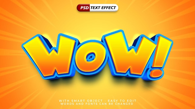 effet de texte modifiable style de texte wow