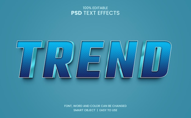 Effet de texte modifiable tendance moderne