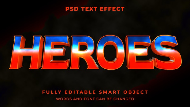 Effet De Texte Modifiable De Tonnerre De Super Héros