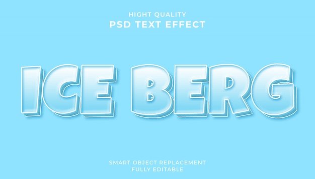 PSD effet de texte modifiable.