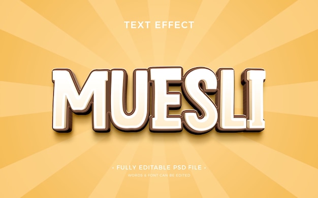 Effet De Texte Muesli