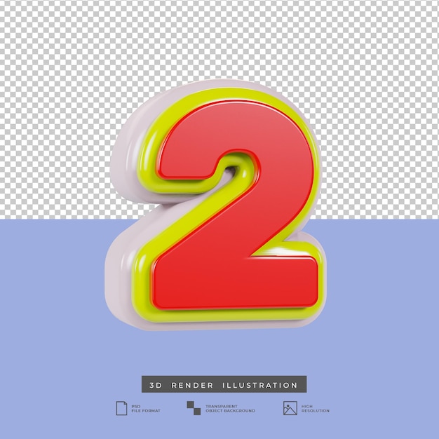 Effet de texte multicolore de rendu 3D numéro 2