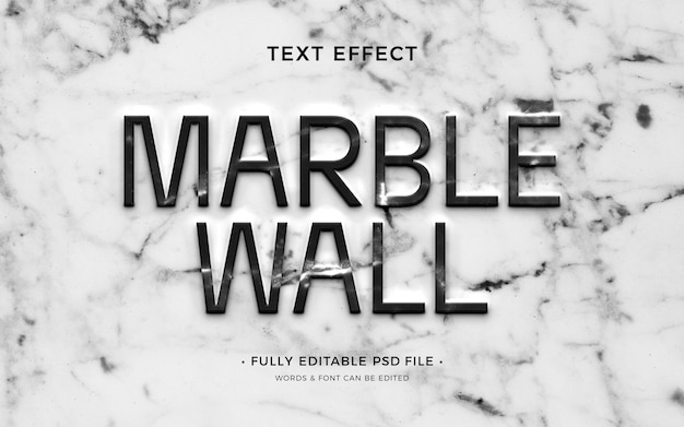 PSD effet de texte mural