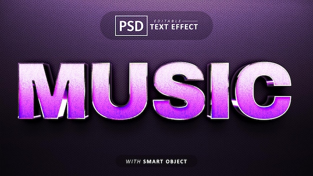 Effet De Texte Musical 3d Modifiable