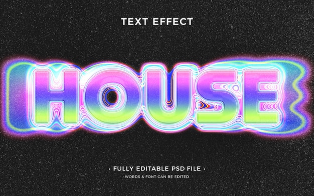 Effet De Texte De Musique House