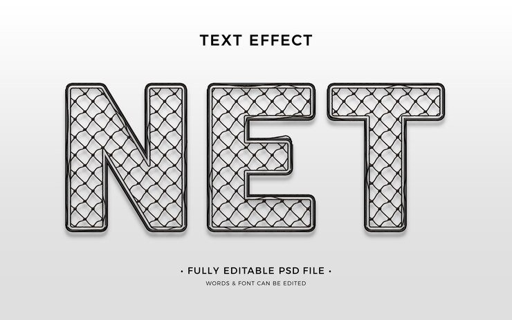 PSD effet de texte net