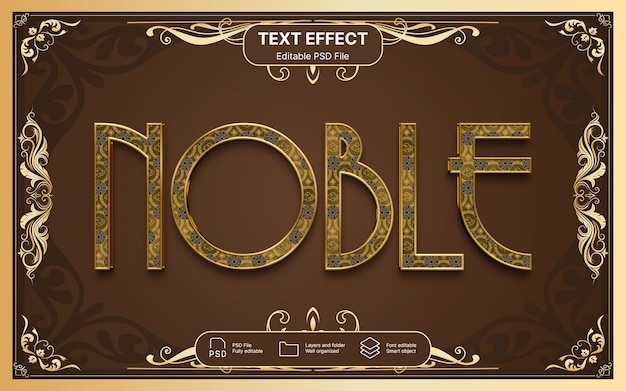 Effet de texte noble