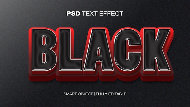 Effet de texte noir