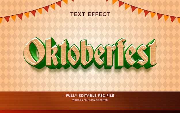 PSD effet de texte oktoberfest