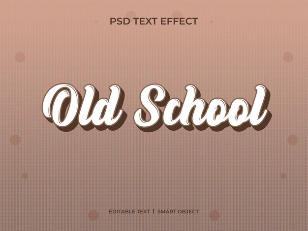 PSD effet de texte old school