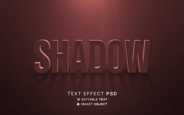 PSD effet de texte en ombre