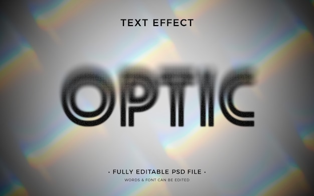 Effet De Texte Optique