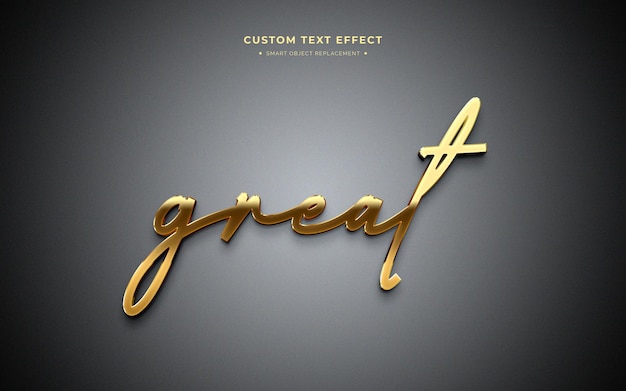 - Effet de texte en or 3D