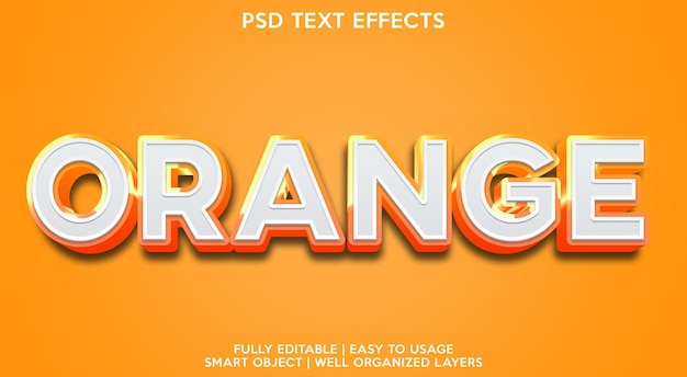 Effet de texte orange