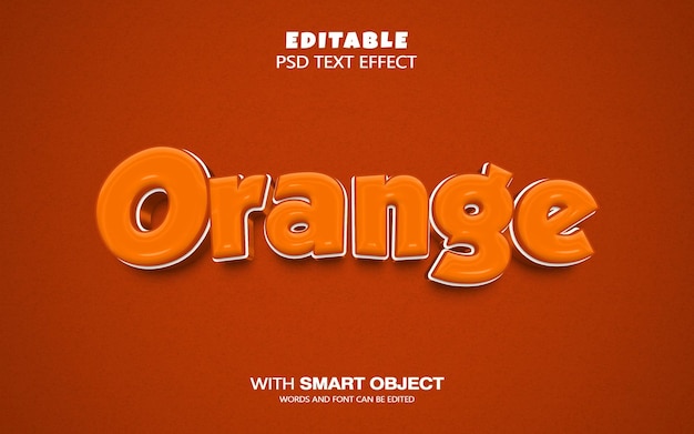 Effet De Texte Orange