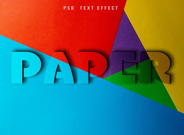 PSD effet de texte de papier de luxe psd