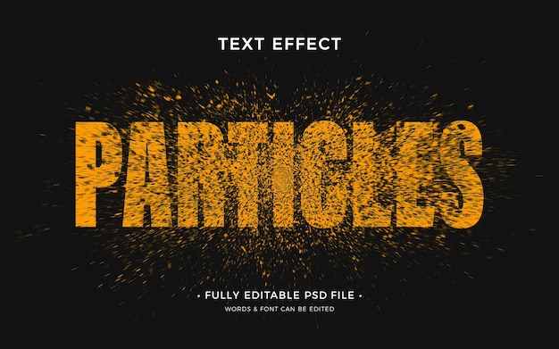 Effet De Texte De Particules