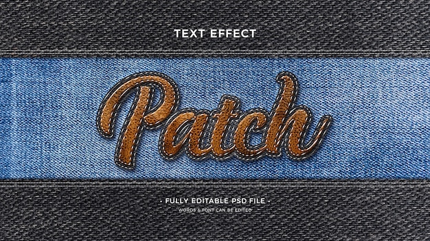 Effet de texte patch