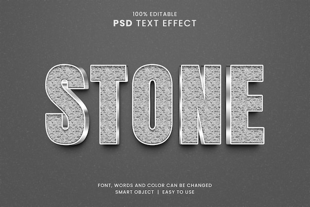 Effet de texte en pierre scintillante