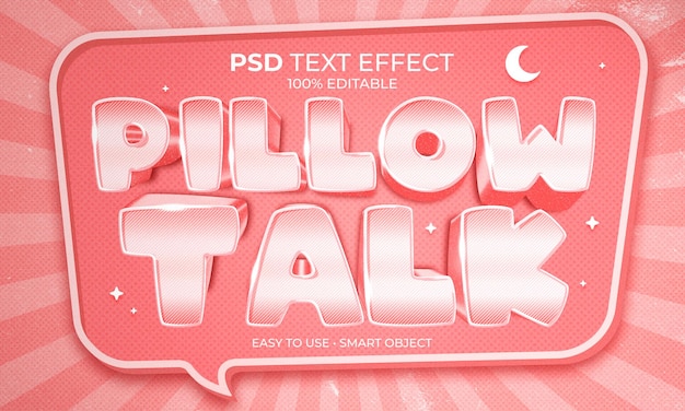 EFFET DE TEXTE PILLOW TALK