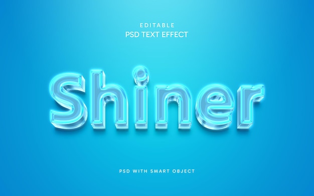 PSD effet de texte plus brillant