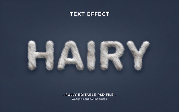 Effet de texte poilu