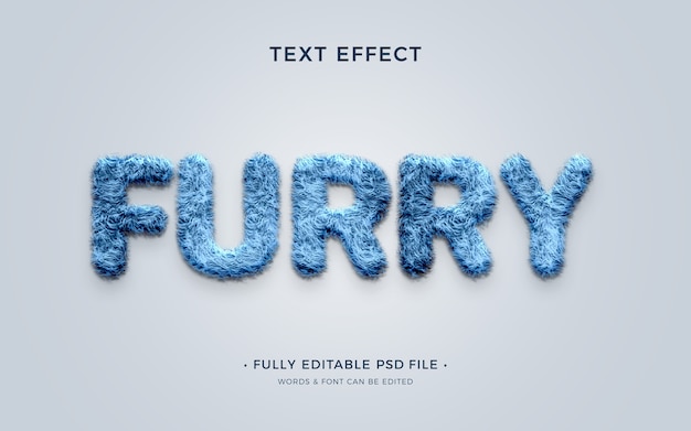 Effet de texte poilu