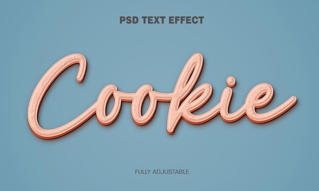 Effet de texte PSD_cookie